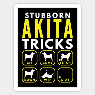 Stubborn Akita Tricks - Dog Training Sticker